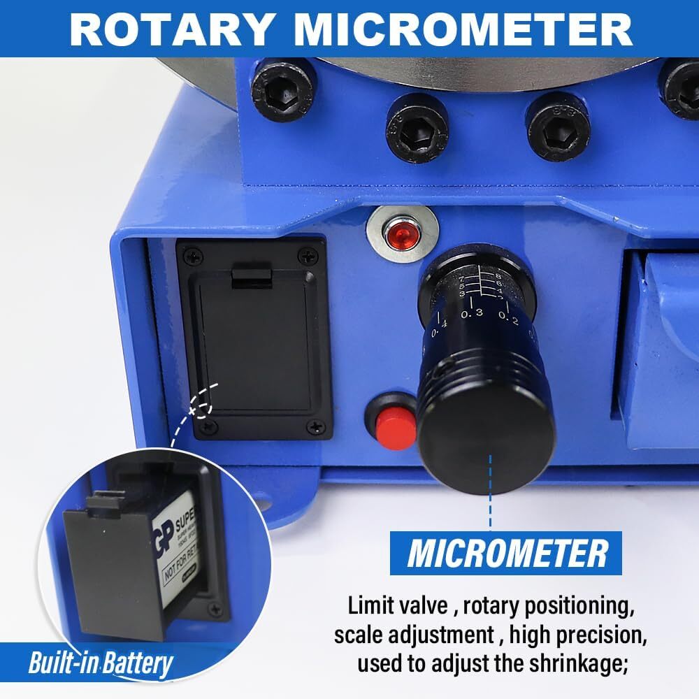 New 5600KN Hydraulic Hose Crimper Pipe Clamping Machine w/ 8 Sets Dies 10mm-30m