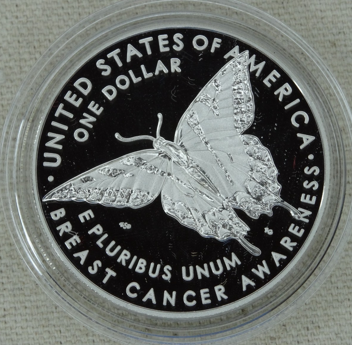 2018-P Breast Cancer Awareness Proof Silver Dollar US Mint $1 Commemorative
