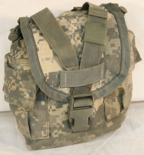 MOLLE II 1 QT Canteen Cover / 1 Quart General Purpose Pouch ACU | 2 Pack VGC