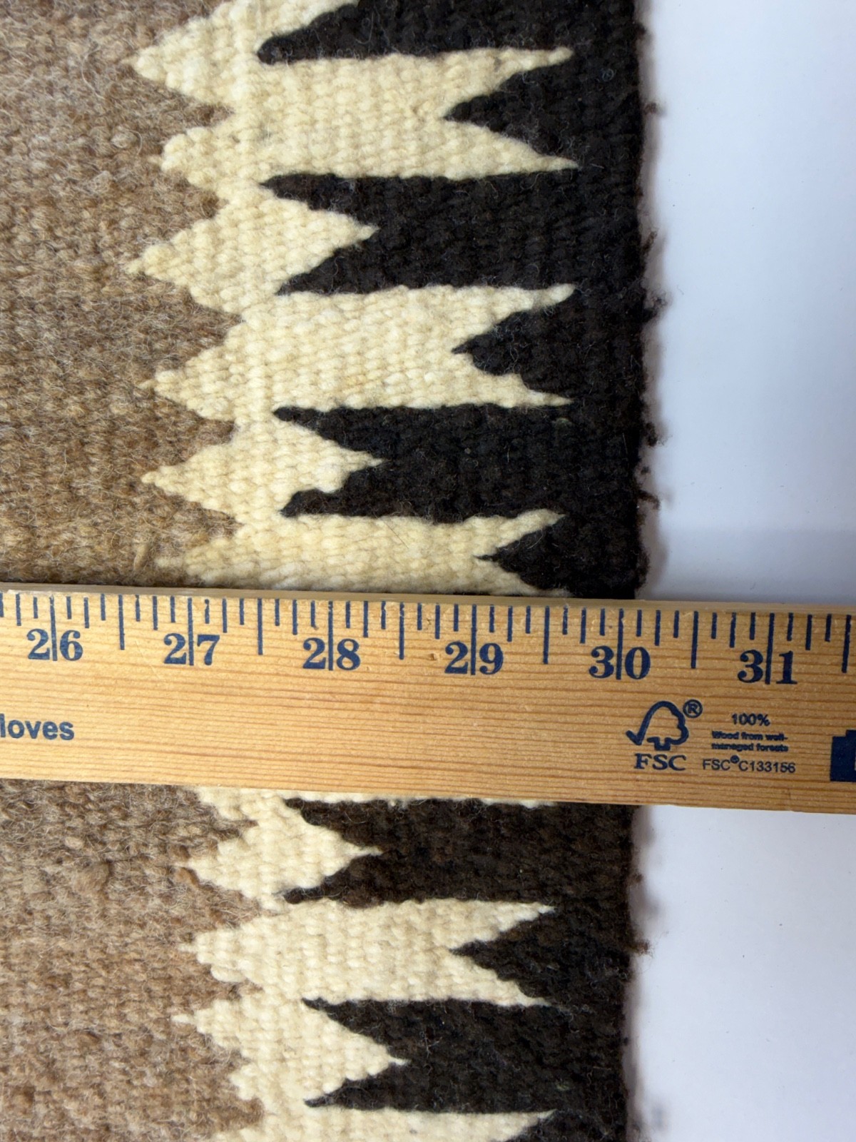 ATQ Navajo Rug Native American Indian Teec Nos Pos Klagetoh WEAVING 46x30"