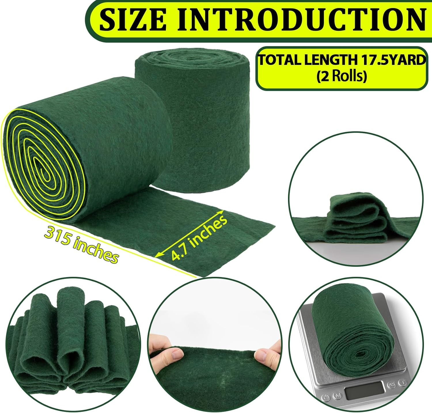 Tree Wrap - Tree Trunk Protector for Gardening 2 Roll 72 FT Little Trees Trunk G