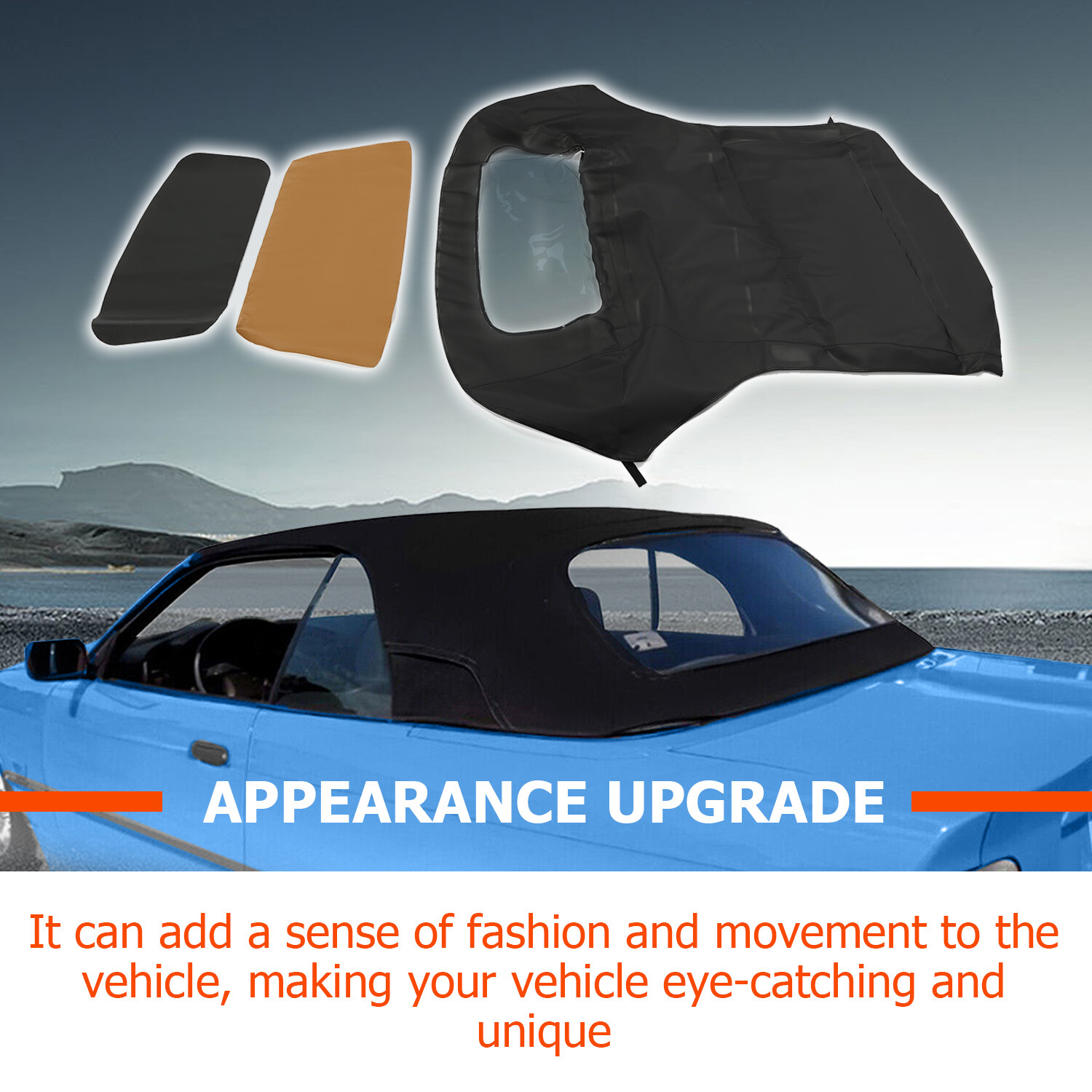 For 1994-1999 BMW E36 318i 323i 325i 328i Convertible Soft Top w/Plastic Window