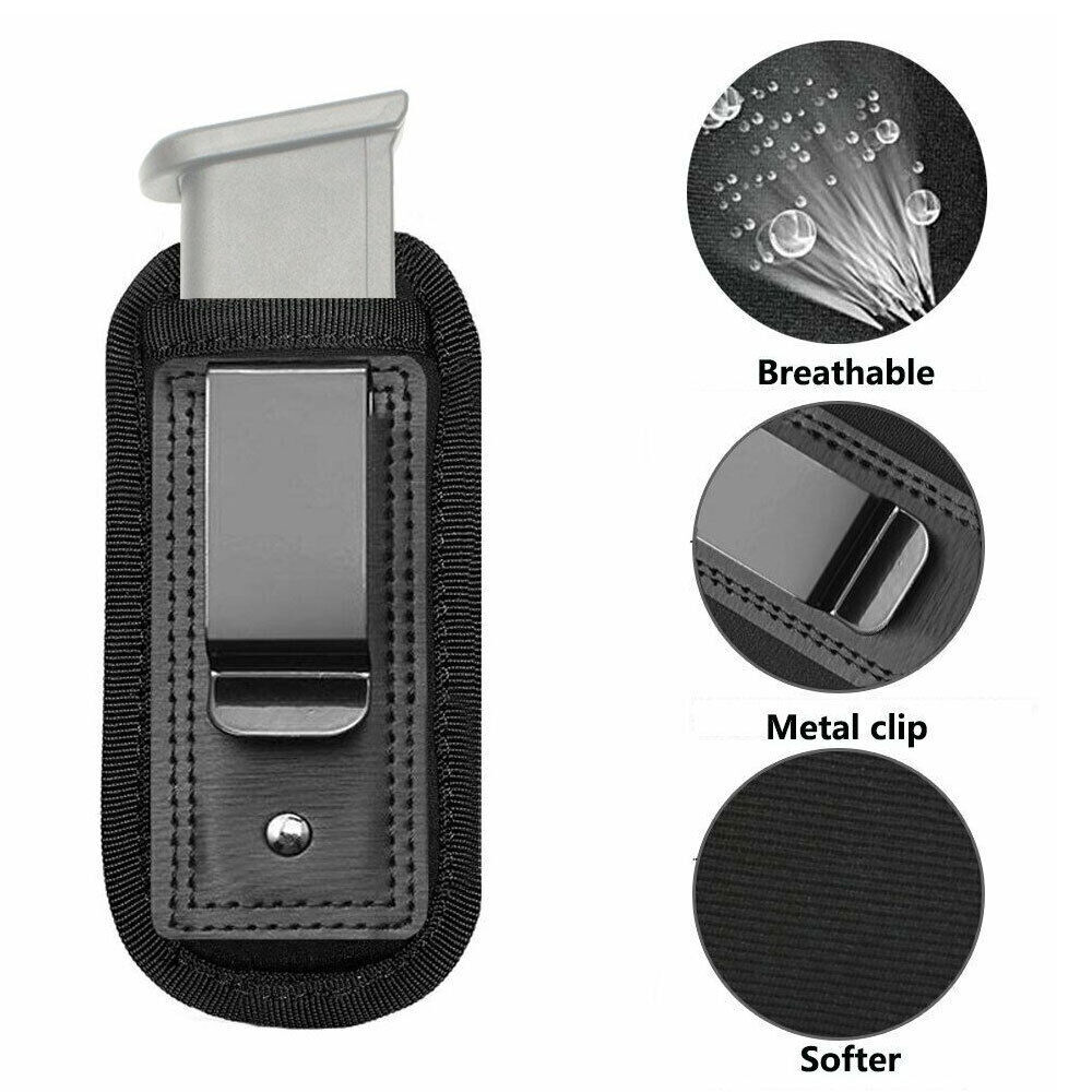 3 Pack Tactical IWB Magazine Pouch for .40 .45 .22 9mm Pistol Mag Holder Holster