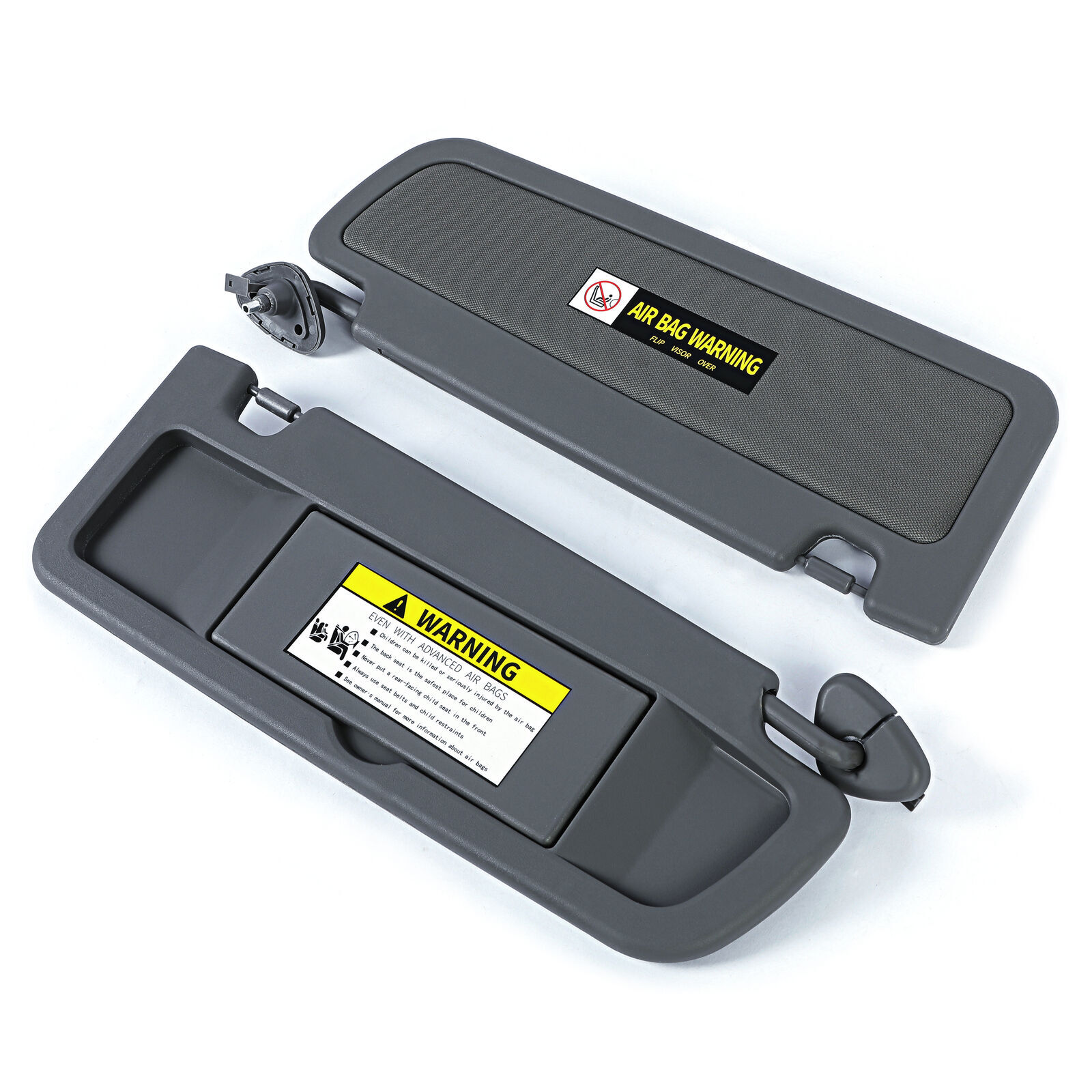 Sun Visor Dark Gray PAIR For 2006-2008 Honda Civic Left & Right Visor SET