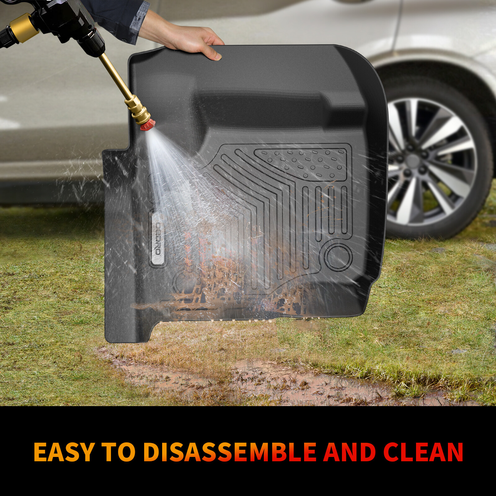 Floor Mats for 2017-2022 Ford F-250 / F-350 Super Duty Crew Cab TPE All-Weather