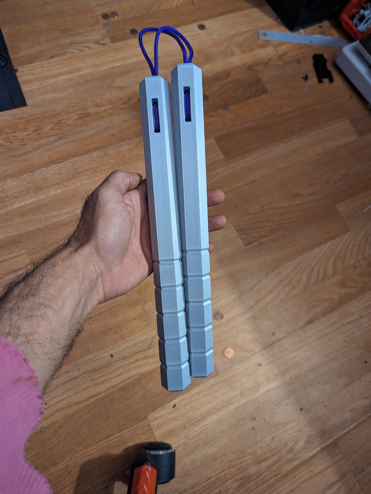Standard size Nunchaku (3D printed)  for practice, 6oz