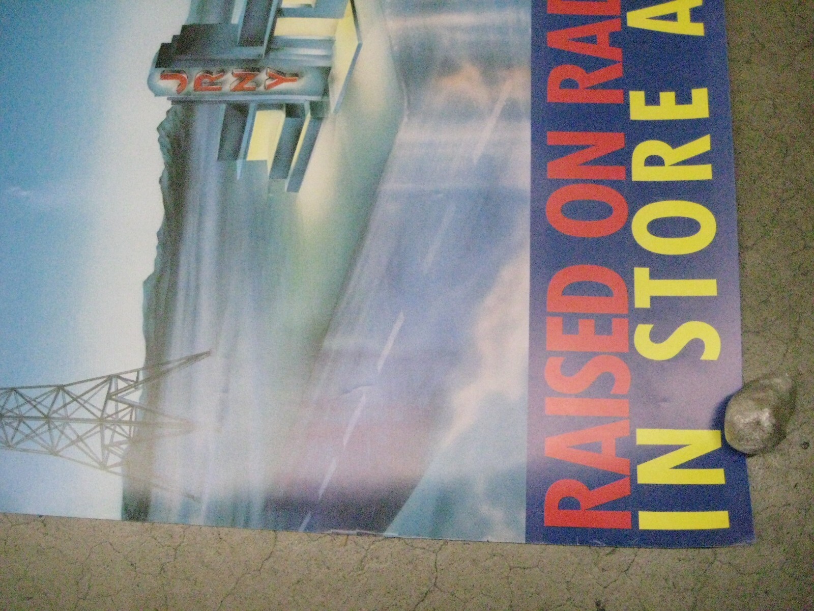 Raised on Radio Journey large Poster Vintage 1986 rock C543