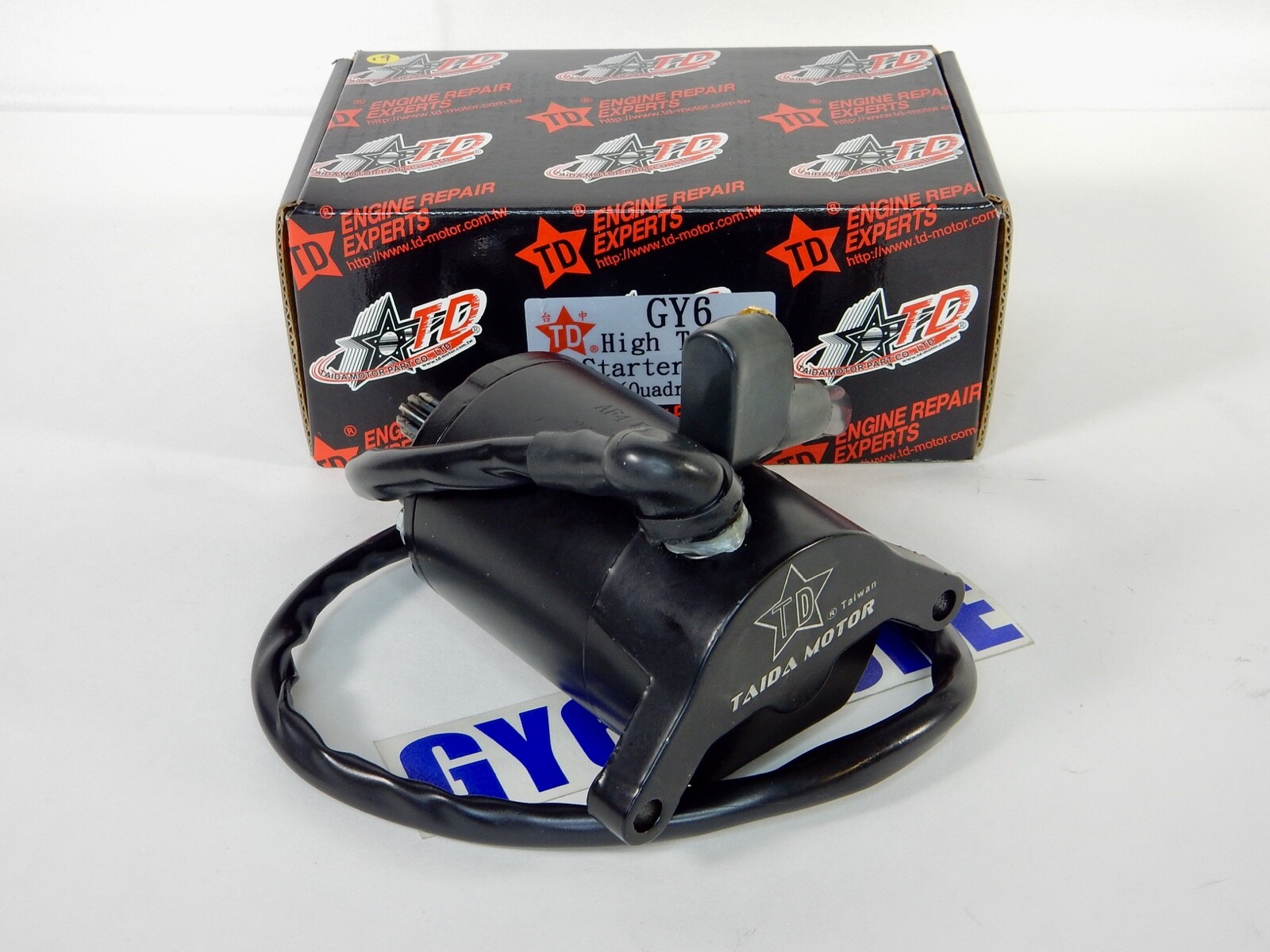 TAIDA NEW GY6 *4 POLE* (BLACK) HIGH TORQUE 180cc - 232cc STARTER MOTOR