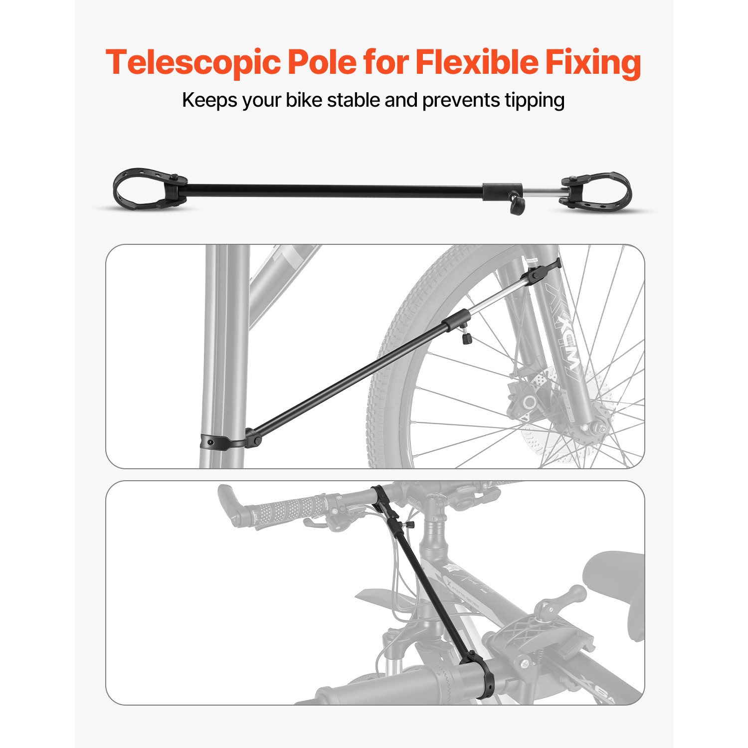 Bike Repair Stand 85 lb Adjustable Bicycle Maintenance Rack with Tool Tray