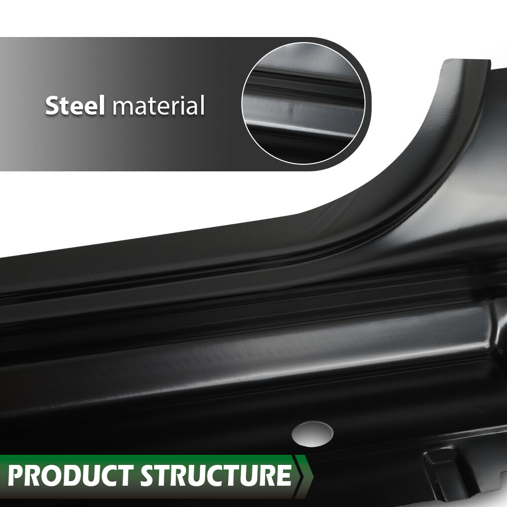 Fit For 14-18 Chevry Silverado GMC Sierra Extended Cab Rocker Panel Left+Right