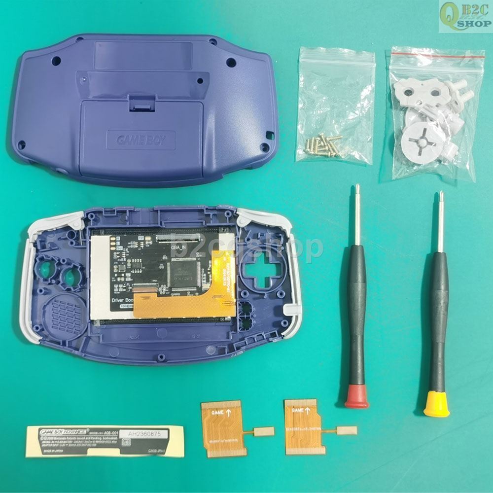 GBA GameBoy Advance IPS LCD Backlight Kit Drop in Easy to install NO SOLDER