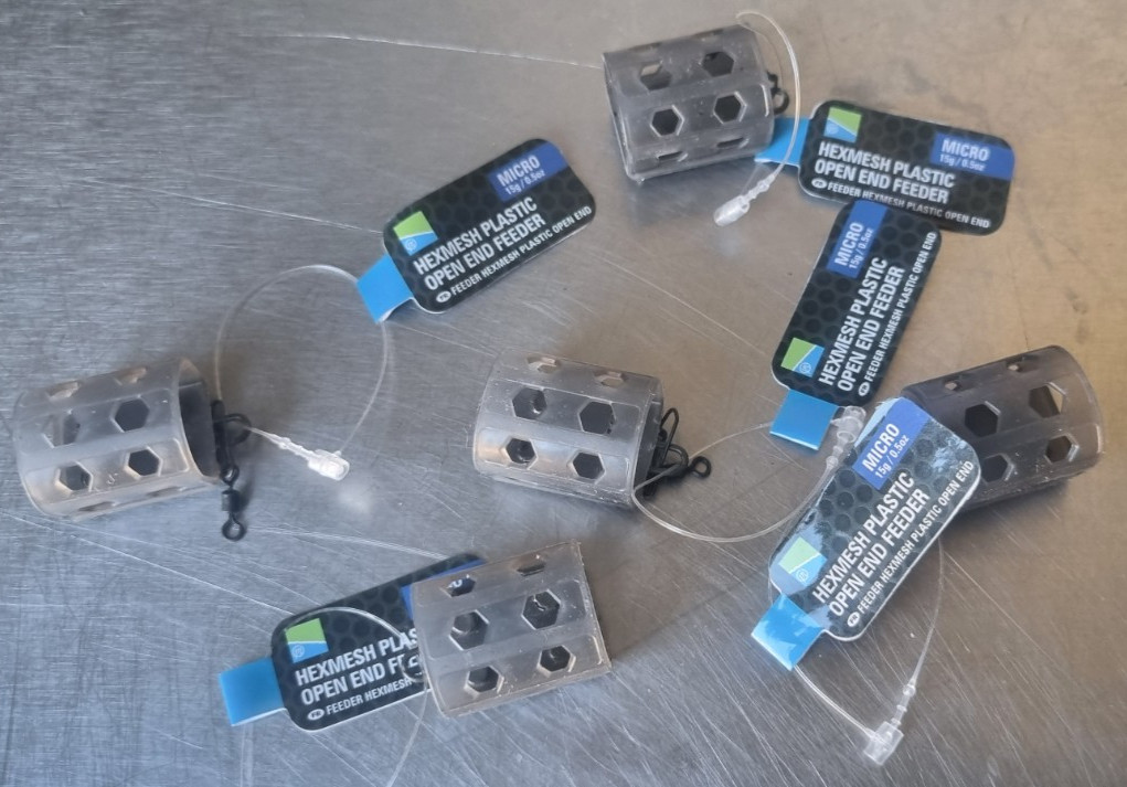 Preston Hexmesh Plastic Open End Feeders Micro 15g x 5