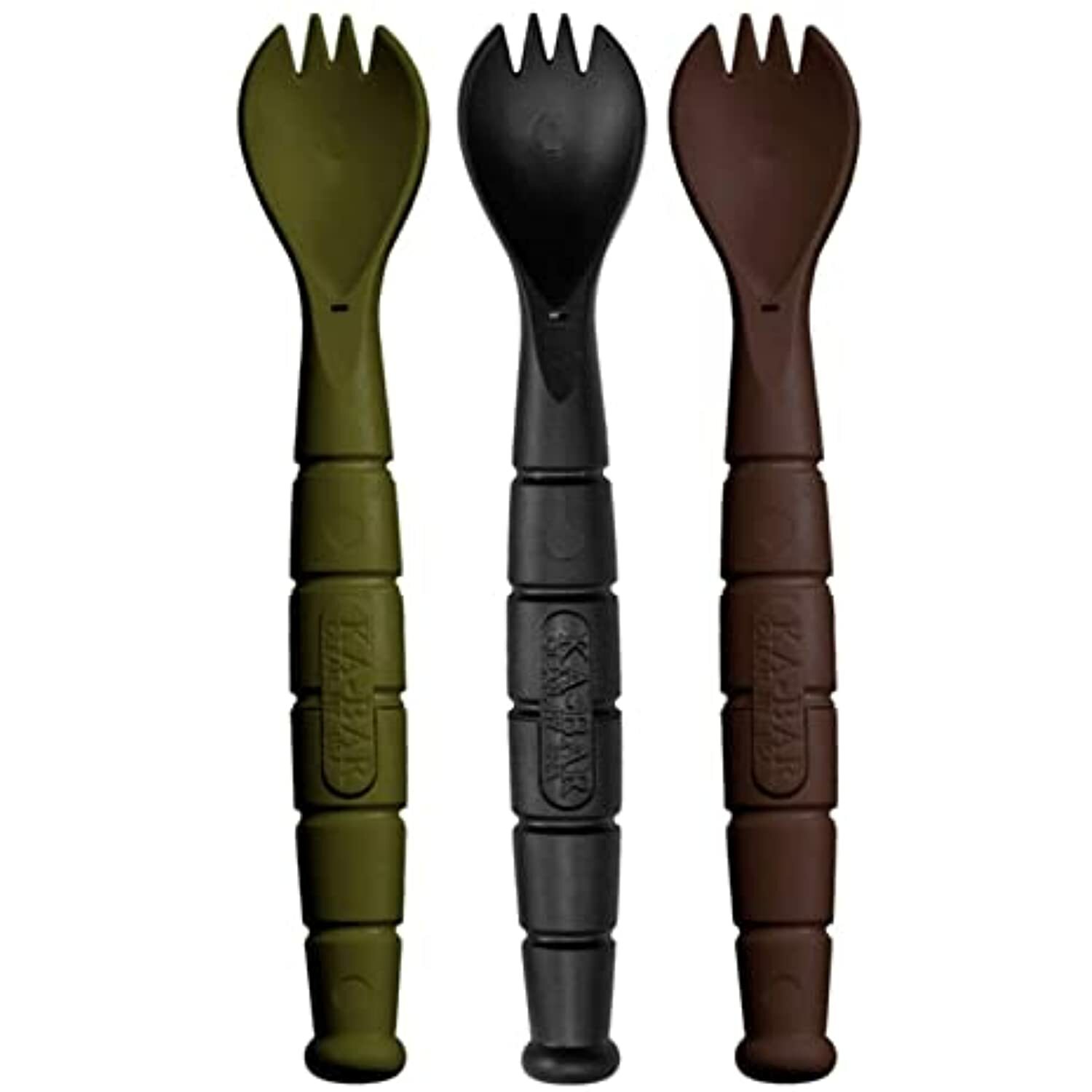 KA-BAR, Field Spork/Knife Kit, Package of 3, Overall Length: 6 .875"