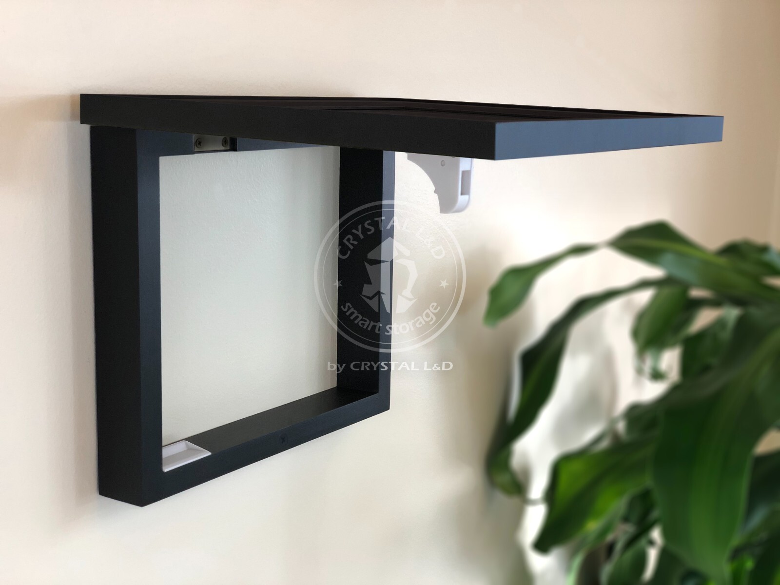 Hidden Storage Photo Frame for Gun and Valuables 13 in. x 11 in. / *BLACK*