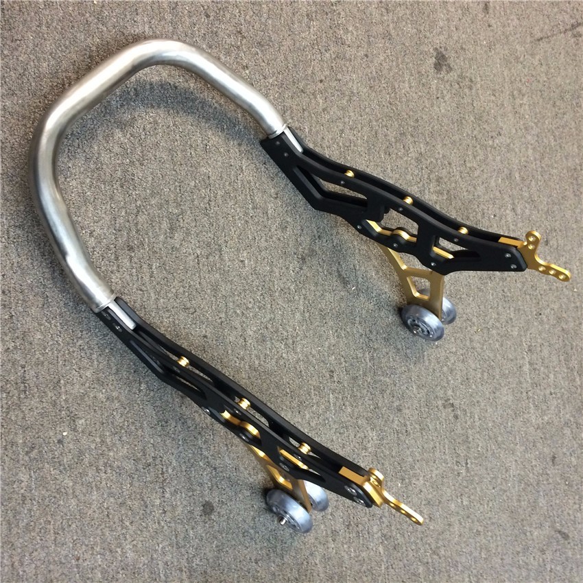 Universal Racing Motorcycle Sport Rear Combo Wheel Lift Stands Paddock Stands