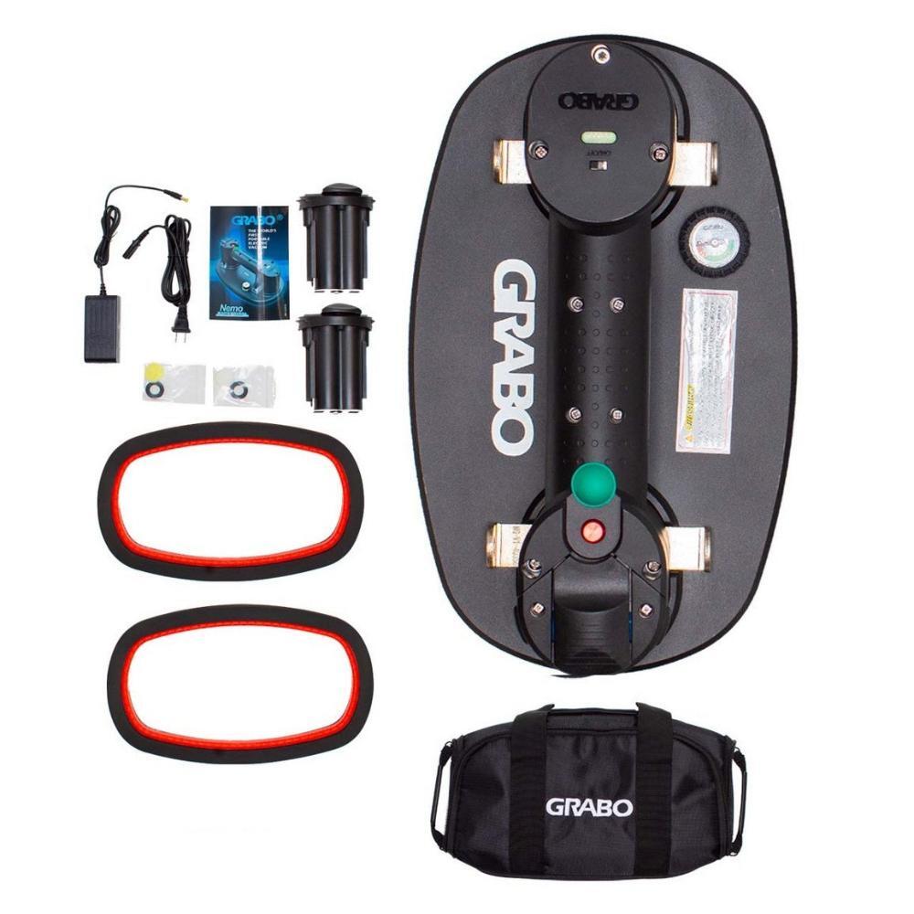 Grabo Nemo Electric Vacuum Suction Cup Lifter (2 Batteries, 2 Seals) - Brand New
