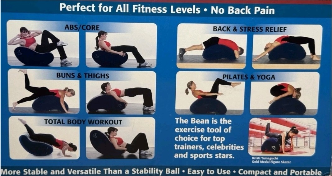 New The Bean Elite Flex 10 Combo Inflatable Chair For Yoga And Pilates B9000