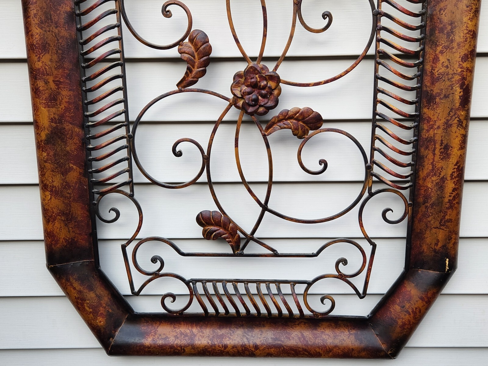 Metal Wall Art Sculpture 27" x 36" Large Distressed 12 - 14 LBS Heavy