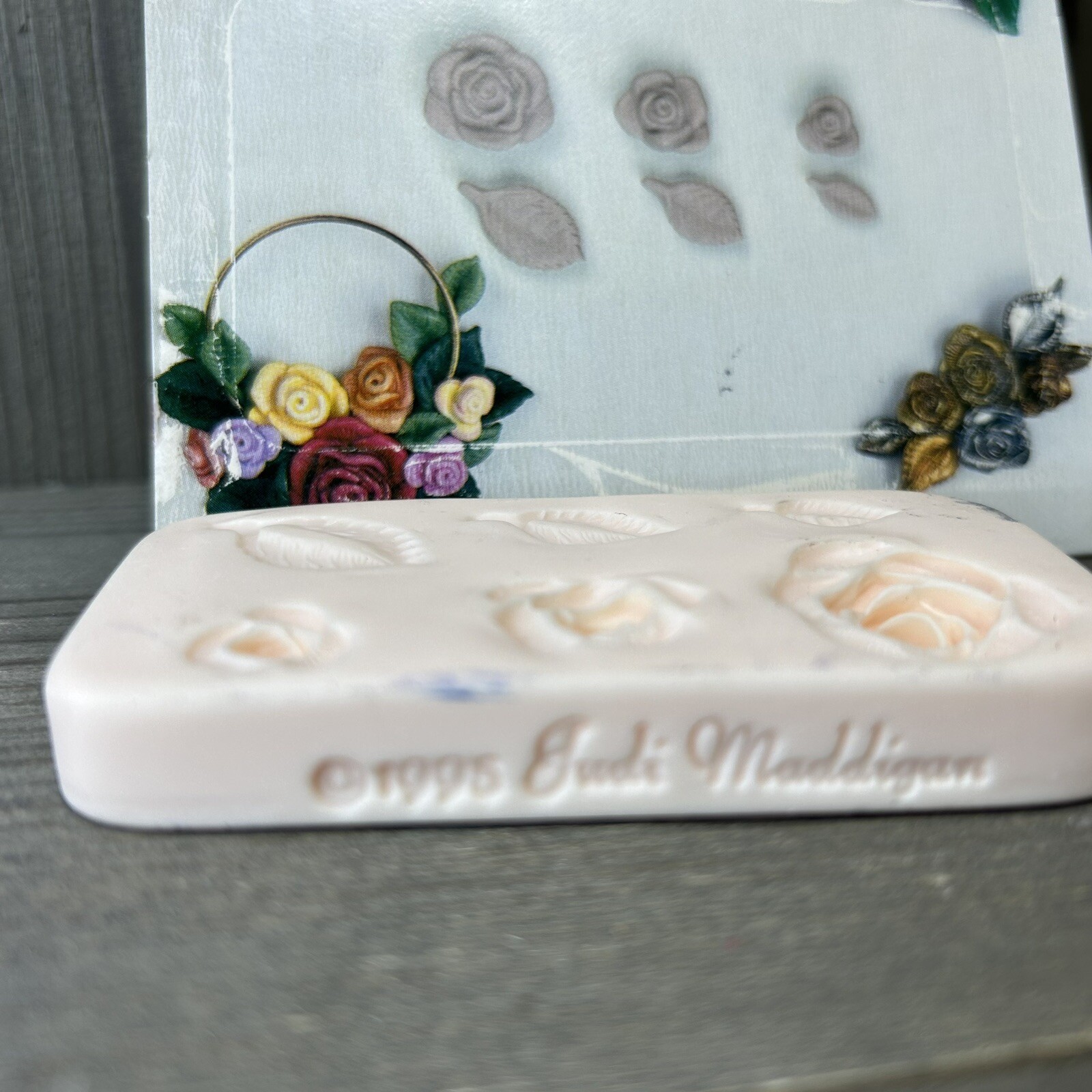 Vintage AMACO - Judi Maddigan Polymer Clay Push Molds - Roses
