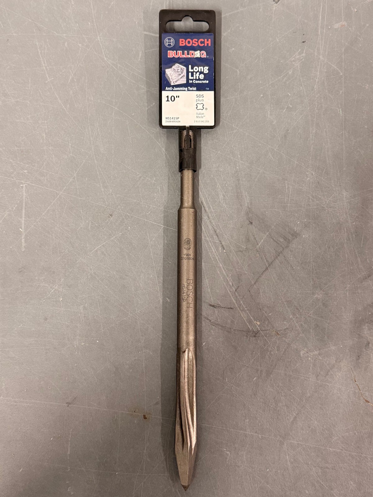 QTY 3 Bosch SDS Plus 10" Bulldog Anti-Jamming Twist Concrete Chisels HS1415P