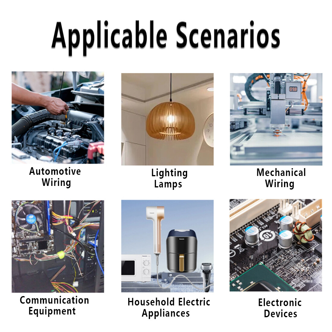 2/3/4/5/6-Way PVC Multi Flat Ribbon Cable Wire LED Light strip cable