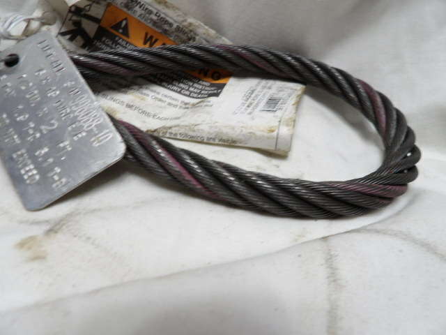 Lift-All 2 ft. 1/2" Wire Rope Steel Cable Lifting Sling 5.1 Ton