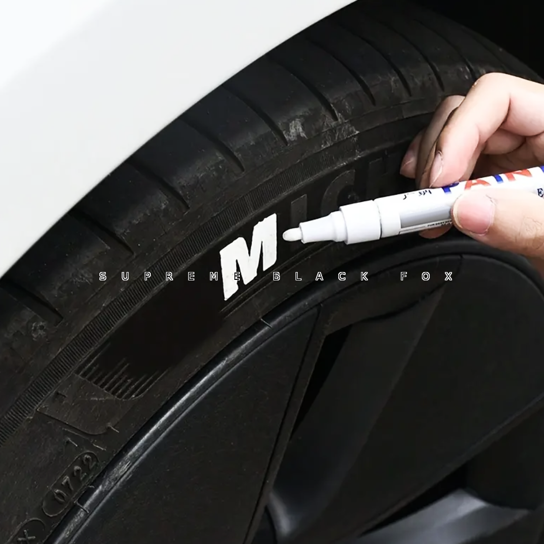 White Paint Marker Pen Tire Letters Waterproof Permanent Lettering Rubber Ink