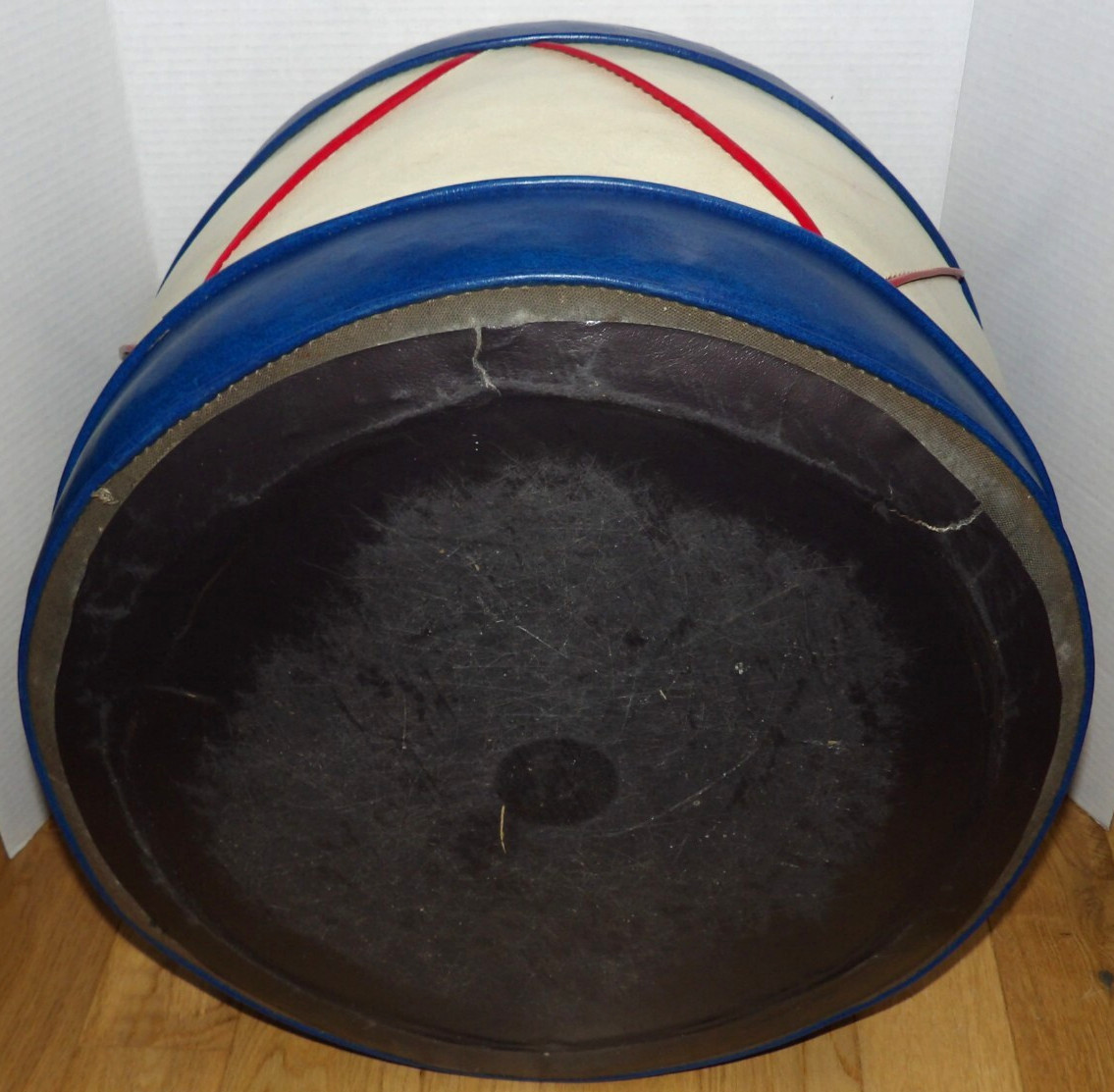 Vtg 1976 USA Bicentennial Drum/Eagle Footstool Patriotic Military Style 1776