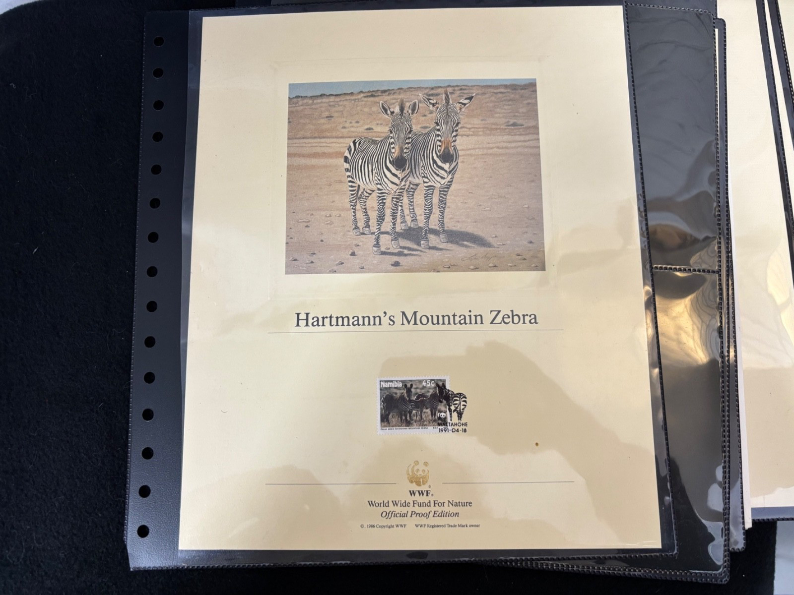 WWF various Official Proof Edition sheets lot