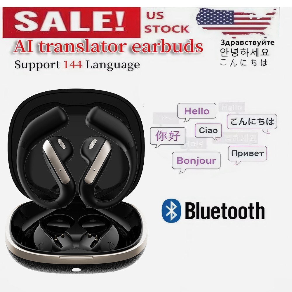 Translator Earbuds 150+ Languages Real Time Online OffLine Translation Earphones