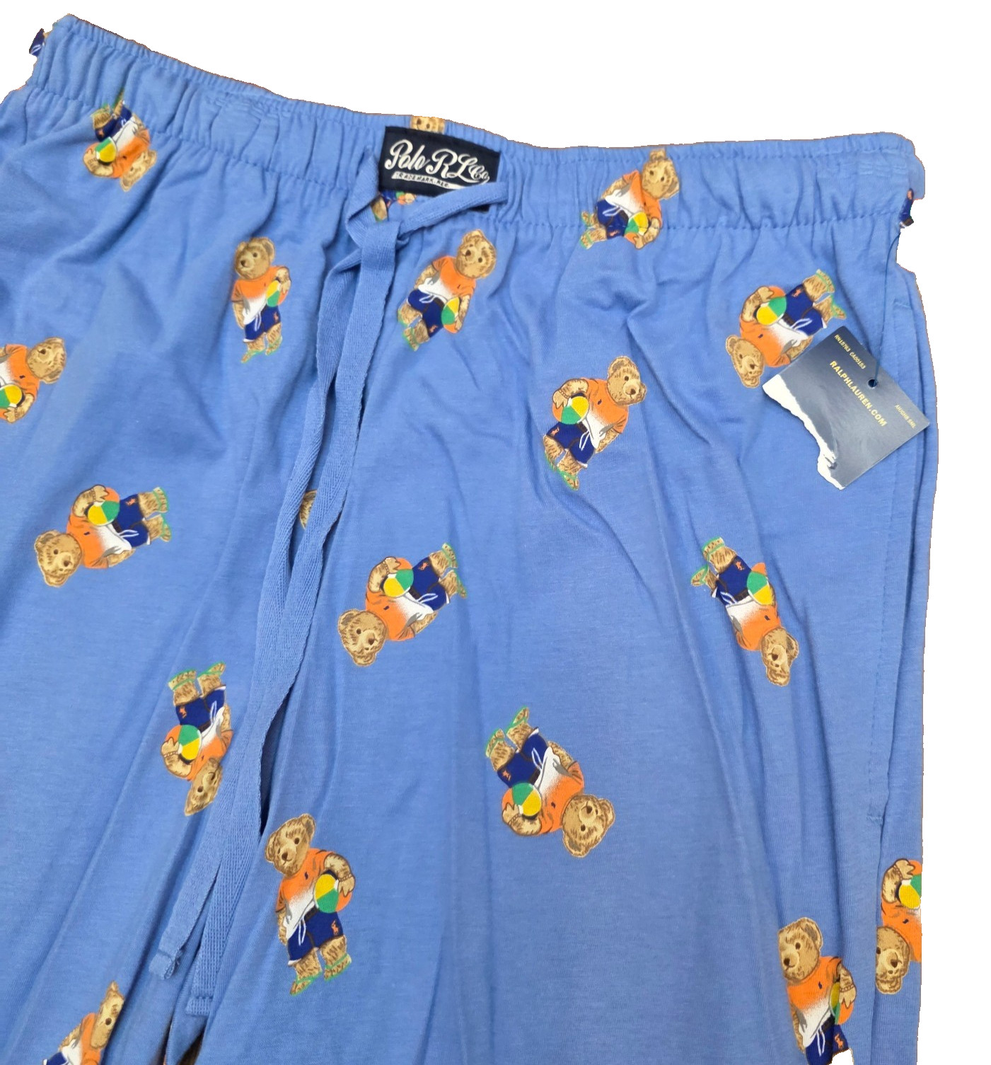 Polo Ralph Lauren Mens SMALL Polo Bear Sleepwear Sleep Shorts Blue