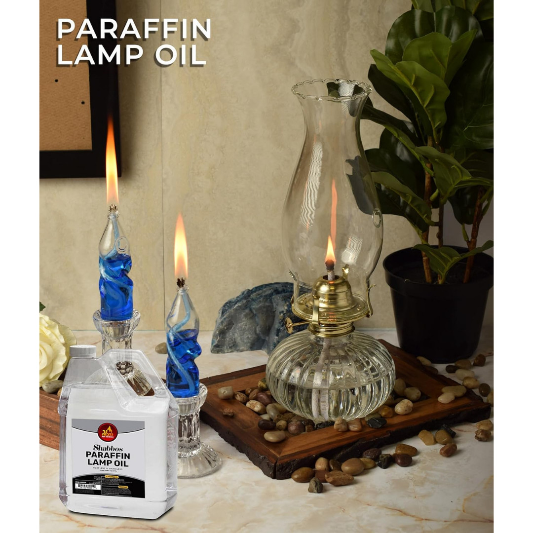 1 Gallon Paraffin Lamp Oil - Clear Smokeless, Odorless, Clean Burning Fuel for I