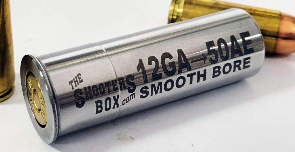 12GA to 50AE Shotgun Adapter - Chamber Reducer - Stainless - Free Case & Ship!