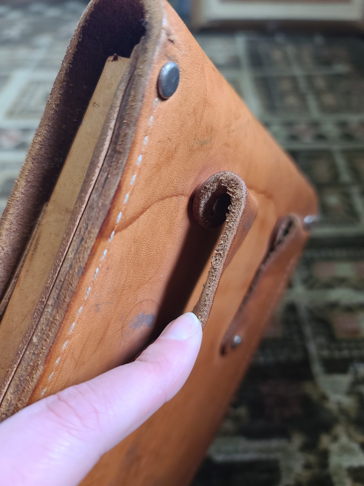 VTG Forestry Suppliers Inc Geologist Surveyor Tool Pouch Leather Belt Bag #33394