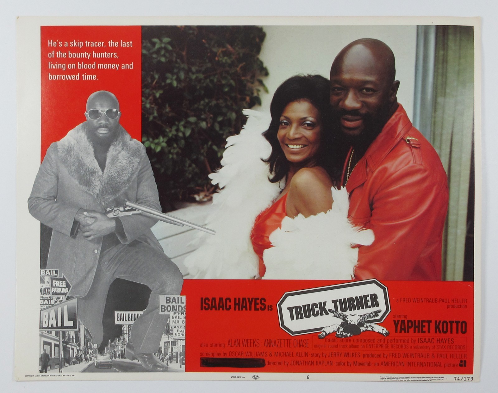Blaxploitation Film Movie Truck Turner Isaac Hayes Original Lobby Card Set 1974