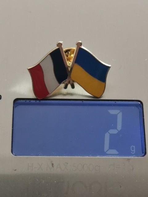 FRENCH FLAG FRIENDSHIP pin Badge Patch New