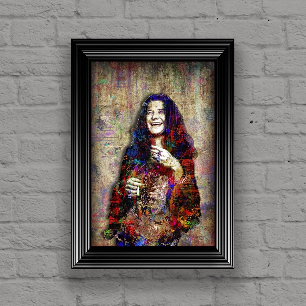 JANIS JOPLIN 8x10inch Pop Art Poster, Janis Joplin Tribute Free Shipping US