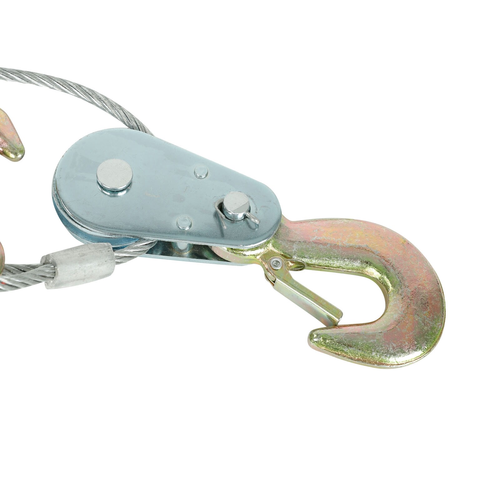 5 Ton Hand Puller Heavy Duty Winch Pull Hoist Come Along Cable 3 Hooks 2 Gear US