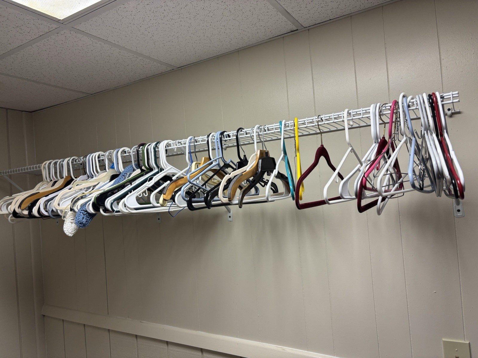 112 Various Clothing Hangers Lot. All Adult Size Hangers