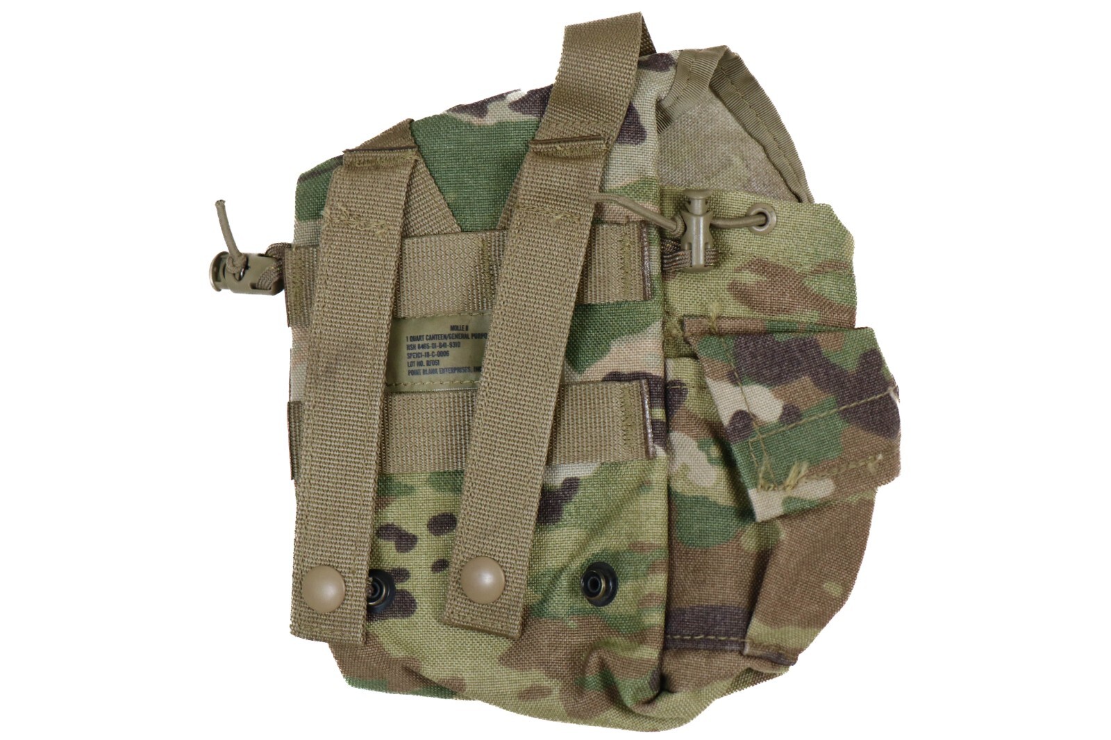 US Army 1 QT General Purpose Canteen Pouch Molle II Multicam OCP Woodland
