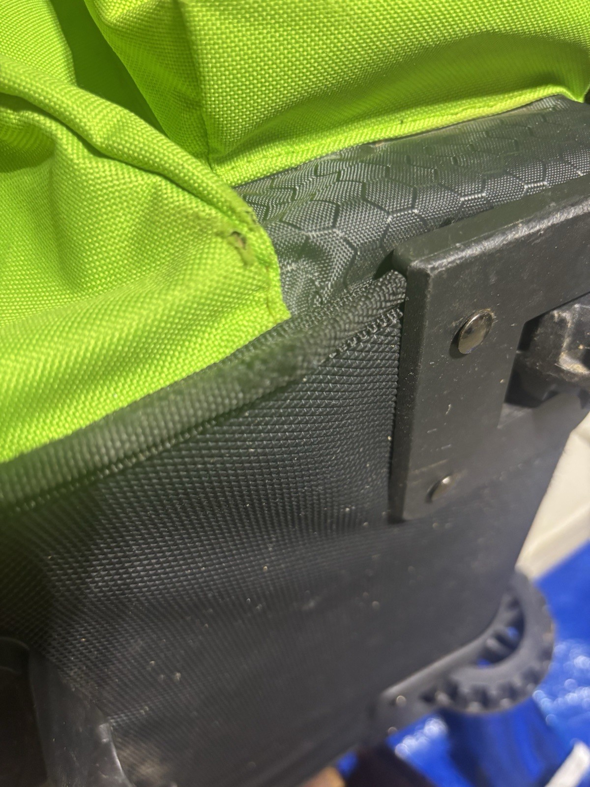 Boombah Rolling Superpack Catchers Bag Neon Green *missing Front Flap *