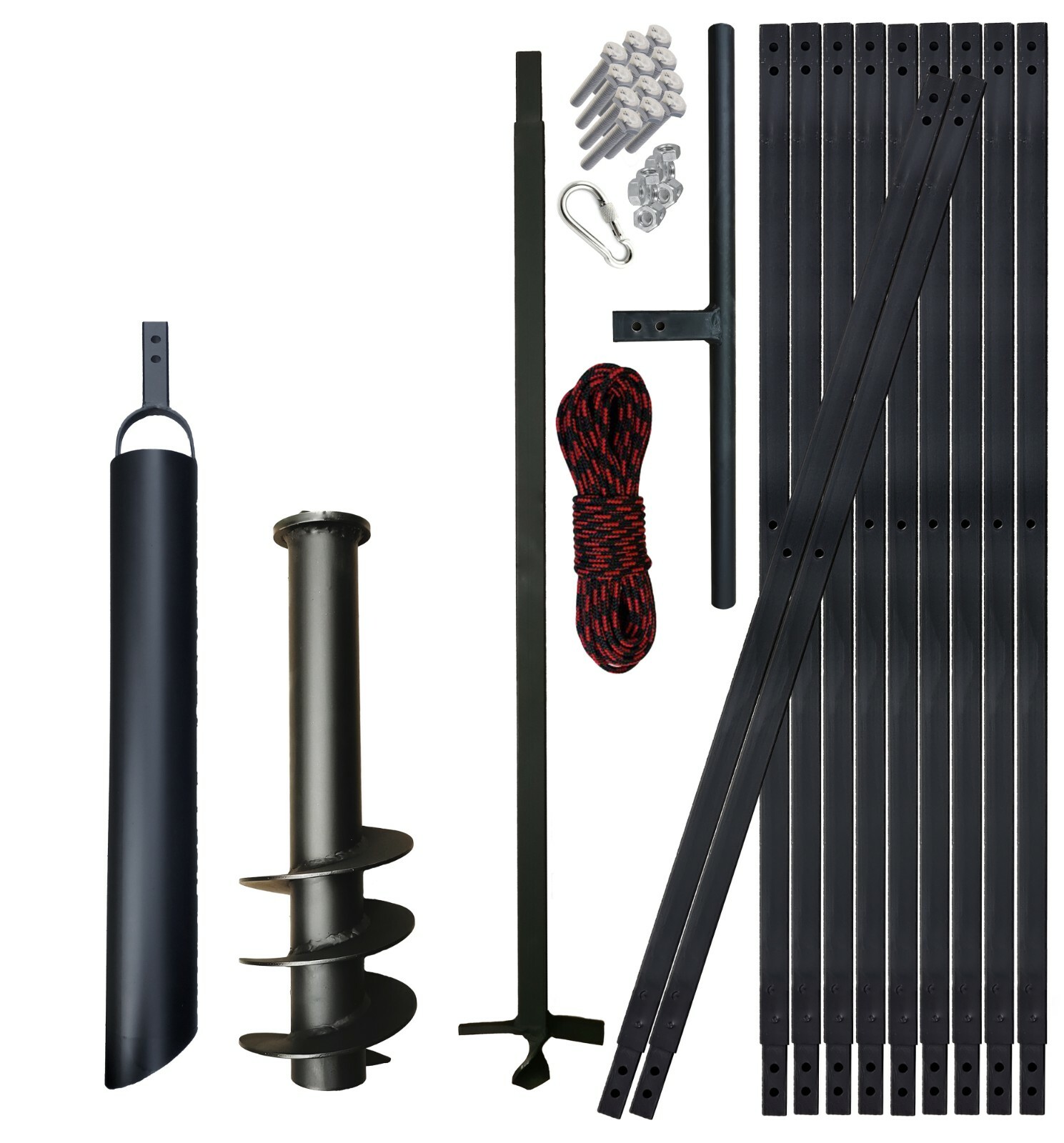 WATER WELL DRILLING EQUIMPENT KIT HAND WELL AUGER DIY 3 - 55 FT + Bailer