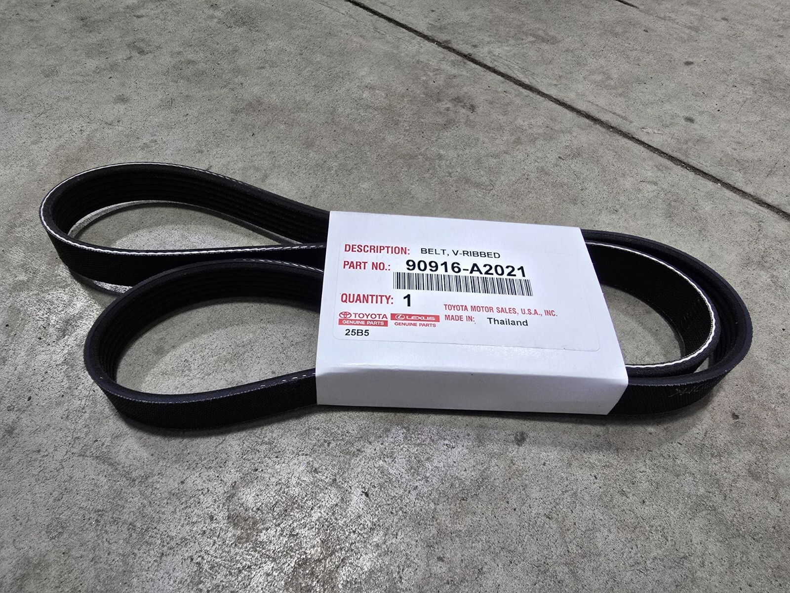 Toyota RAV4 Camry 2ARFE 2.5L Serpentine Drive Belt 90916-A2021 Genuine OEM