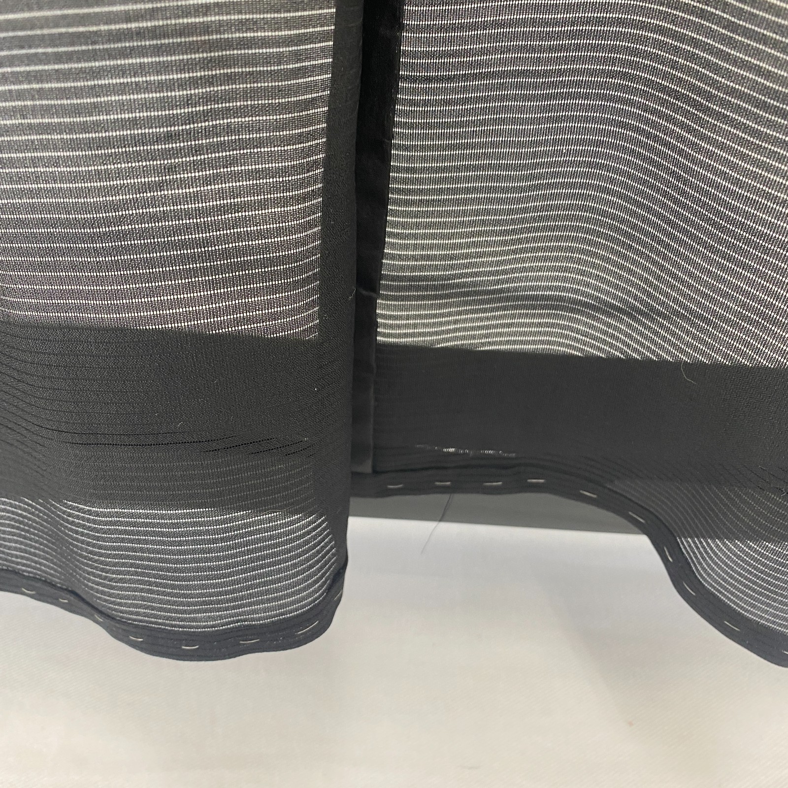 Japanese Vintage Kimono Polyester Black No Lining Family crest Length 61 in