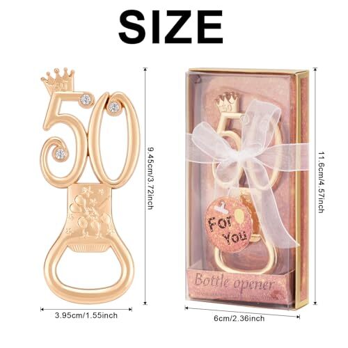 Packs 50th Bottle Opener, Gifts for 50th Birthday Party 50th-Anniversary 24
