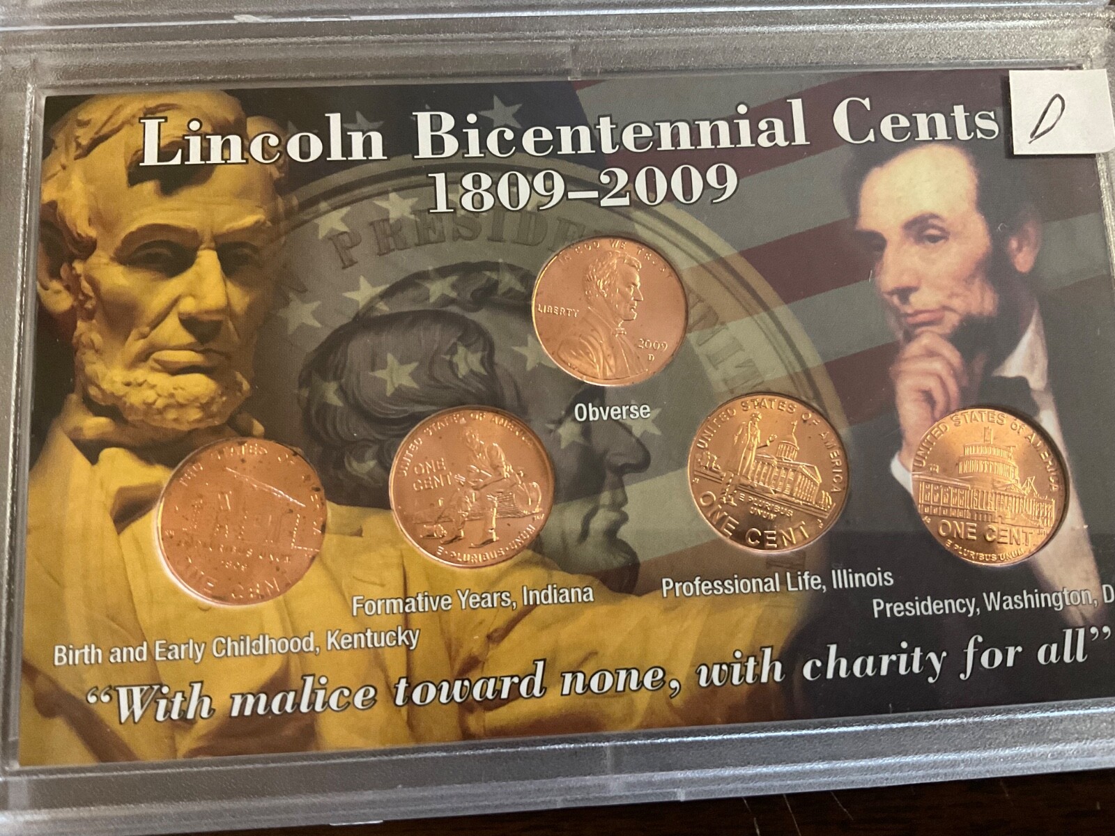 COMPLETE SET 2009 BU Lincoln Penny P&D Mints In Whitman Full Color Case 10 Coins