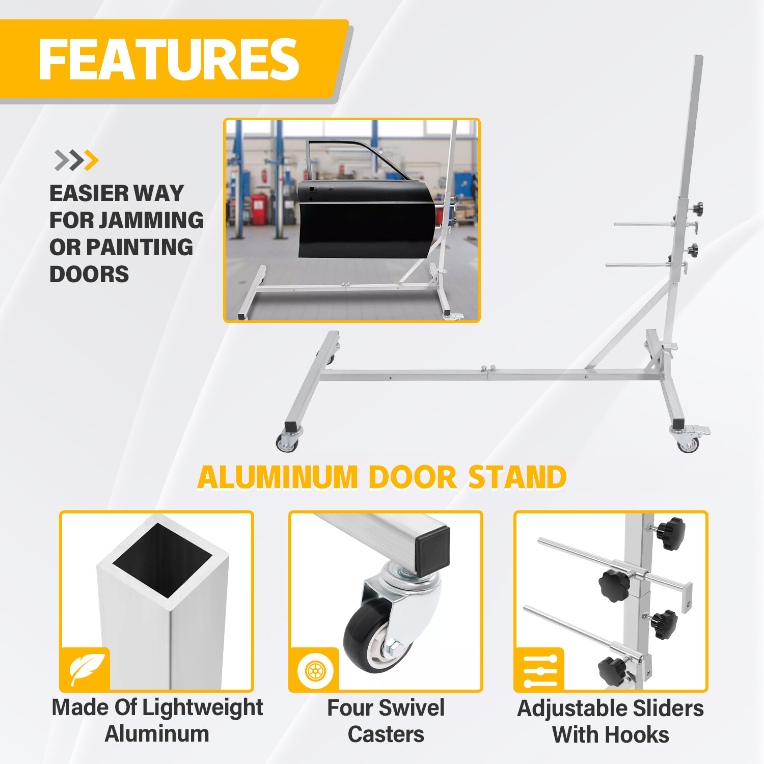 Auto Body Paint Stand Door Hood Fender Panel Painting Rack Holder Support New