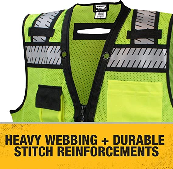 DEWALT DSV521 HEAVY DUTY Class 2 Heavy Duty Surveyor Vest
