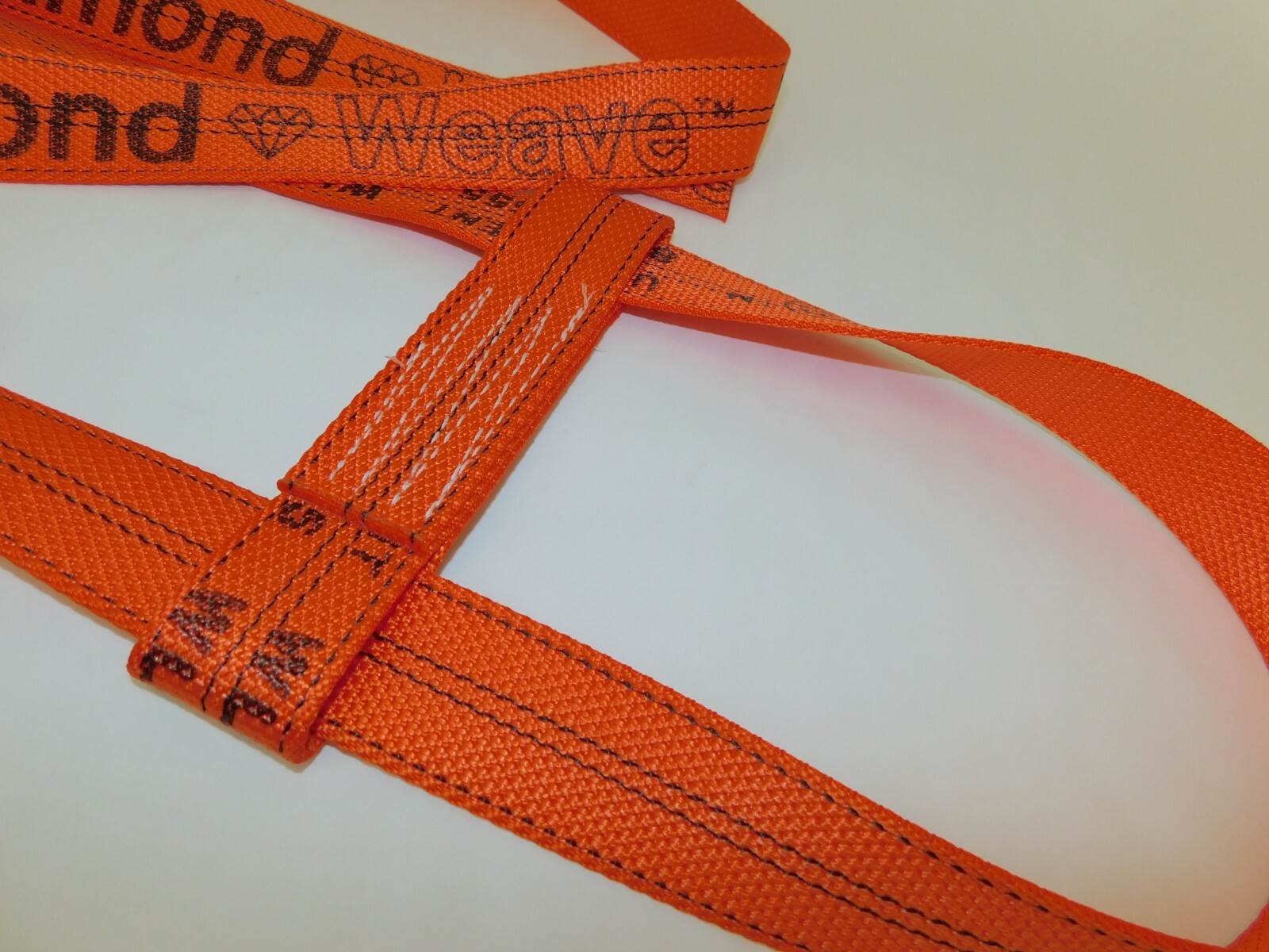 2 Pack of Orange DIAMOND WEAVE Wheel Lift Straps for Jerr-Dan MPL Element Basket