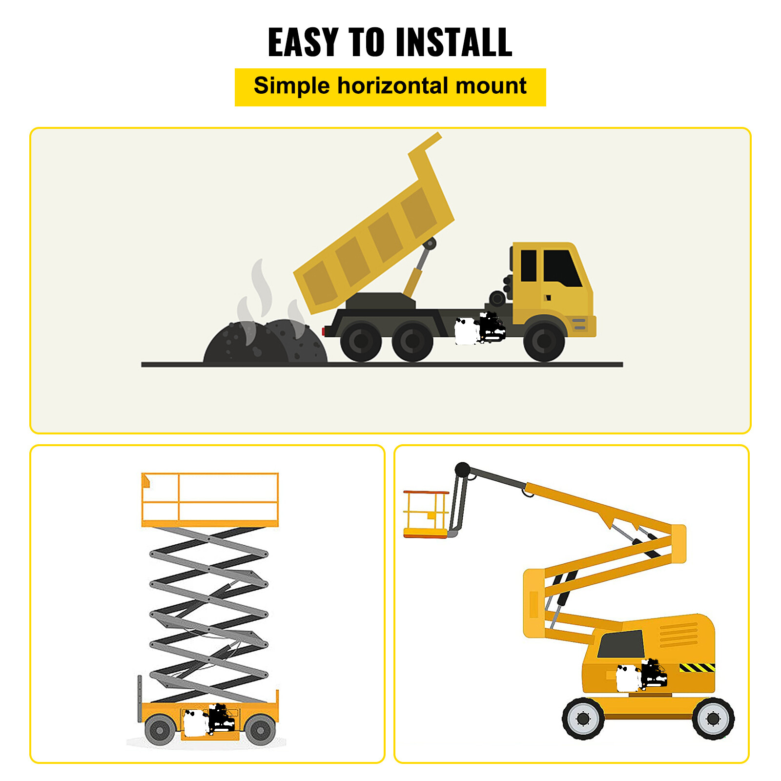 VEVOR 12V DC Double Acting Double Solenoid Hydraulic Power Pack 8L Tank ZZ004235